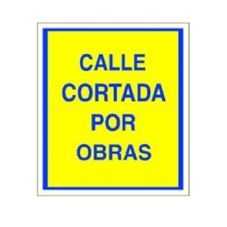 Bolsa Señal "Calle Cortada Por Obras" Jar 4050.017