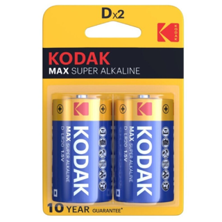 Pila Alcalina Kodak Max D LR20 2uds.