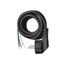 Cable H05VV-F 3G1,5mm² 3m Negro Simón para Base Múltiple Multifix